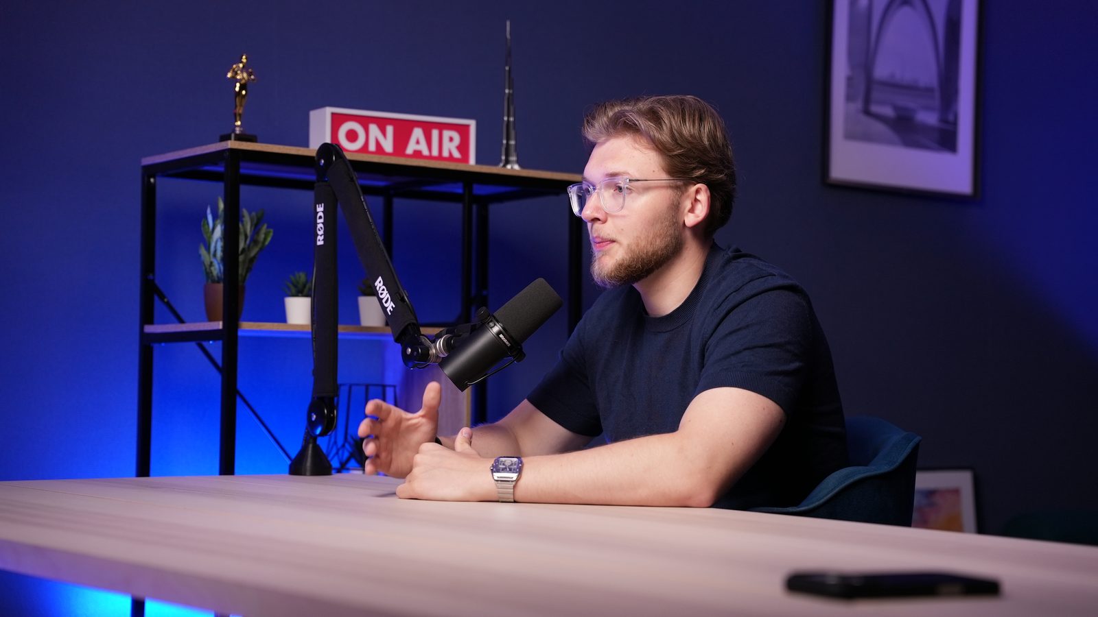 Finley at the trading desk
